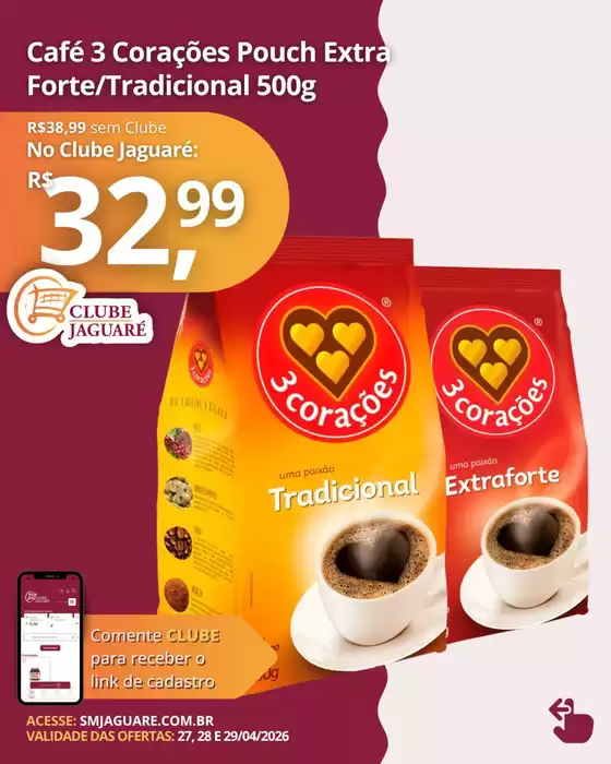 Catálogo Supermercado Jaguaré | Encarte Supermercado Jaguaré | 2026-04-27T00:00:00.000Z - 2026-04-29T00:00:00.000Z