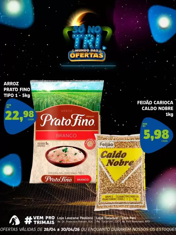 Catálogo Trimais Supermercado | Melhores ofertas para todos os caçadores de pechinchas | 2026-04-28T00:00:00.000Z - 2026-04-30T00:00:00.000Z