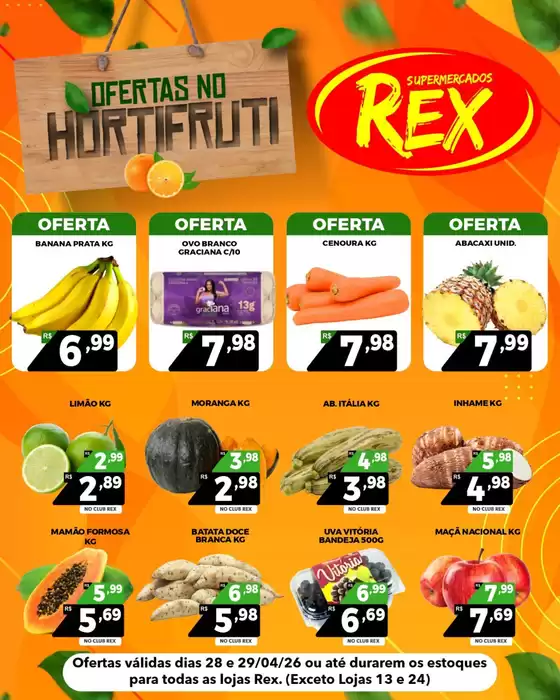 Catálogo Supermercados Rex | Ofertas para caçadores de pechinchas | 2026-04-28T00:00:00.000Z - 2026-04-29T00:00:00.000Z