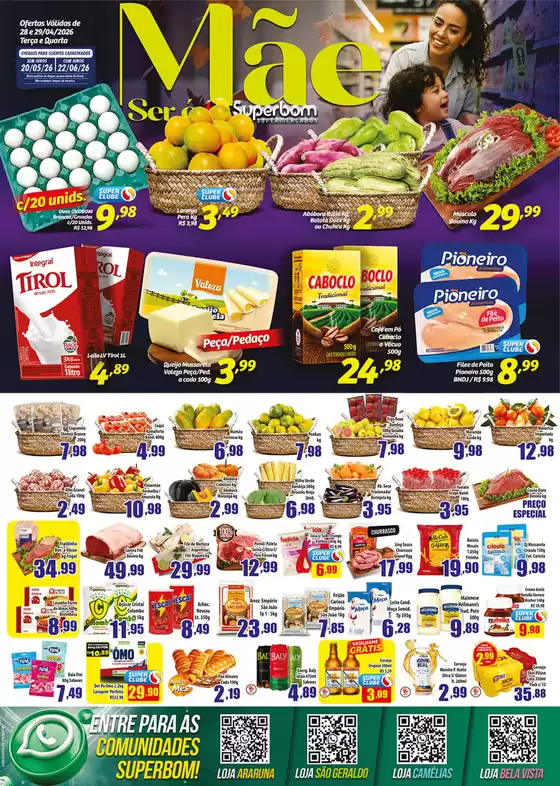 Catálogo Superbom Supermercados | Ofertas exclusivas | 2026-04-28T00:00:00.000Z - 2026-04-29T00:00:00.000Z