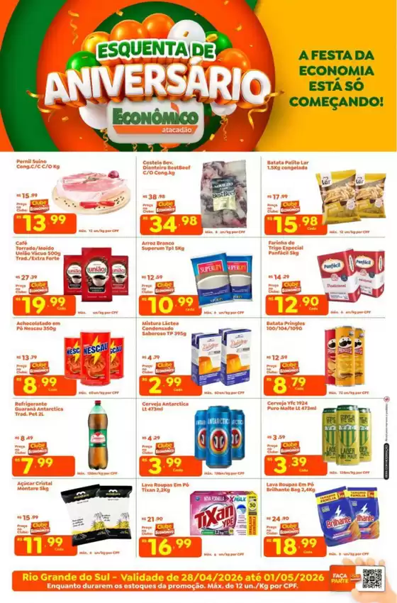 Catálogo Econômico Atacadão | Tabloide Econômico Atacadão - RS | 2026-04-28T00:00:00.000Z - 2026-05-01T00:00:00.000Z