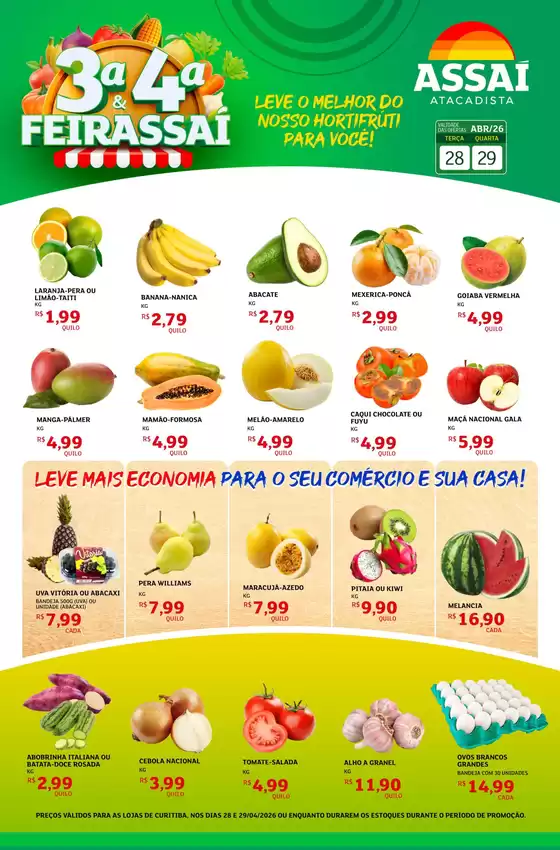 Catálogo Assaí Atacadista | Encarte Assaí Atacadista 46498-120 | 2026-04-28T00:00:00.000Z - 2026-04-29T00:00:00.000Z