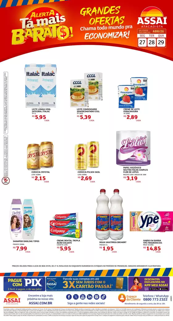 Catálogo Assaí Atacadista | Encarte Assaí Atacadista 46665-73 | 2026-04-28T00:00:00.000Z - 2026-04-29T00:00:00.000Z