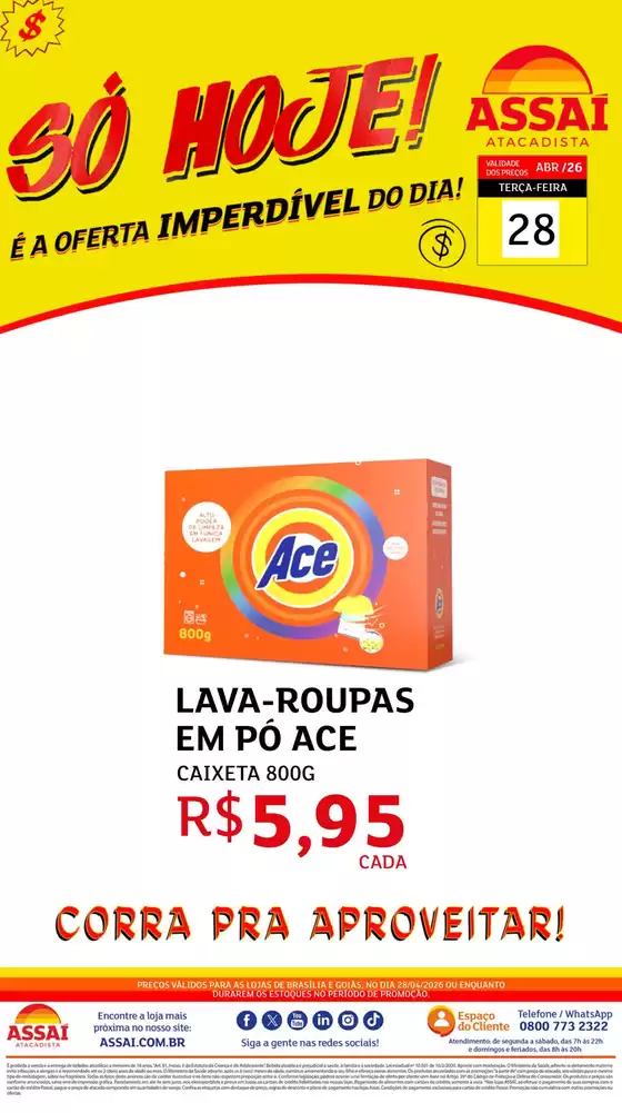 Catálogo Assaí Atacadista | Encarte Assaí Atacadista 46753-839 | 2026-04-28T00:00:00.000Z - 2026-04-28T00:00:00.000Z