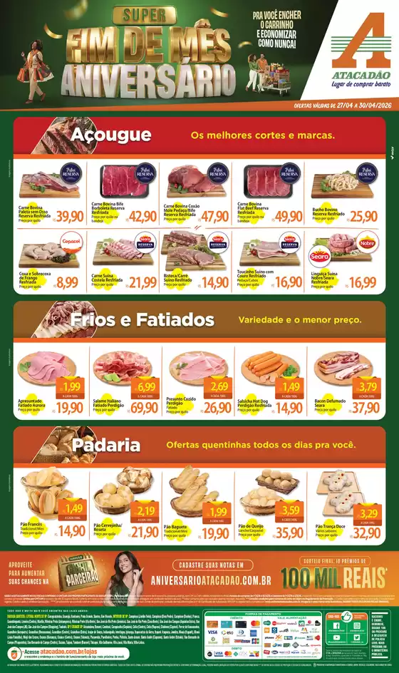 Catálogo Atacadão | Atacadão - Açougue / Padaria / Frios e Fatiados | 2026-04-28T00:00:00.000Z - 2026-04-30T00:00:00.000Z