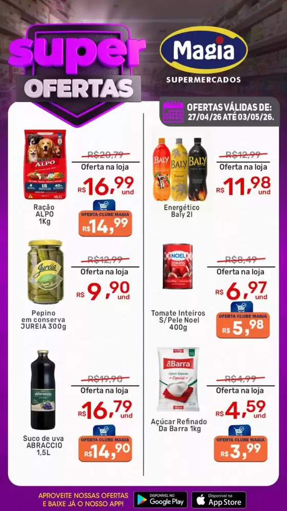 Catálogo Supermercados Magia | Super Ofertas | 2026-04-29T00:00:00.000Z - 2026-05-03T00:00:00.000Z