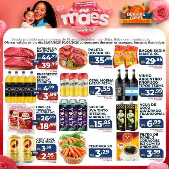 Catálogo Supermercados Tridico | Dia Das Mães | 2026-04-29T00:00:00.000Z - 2026-04-30T00:00:00.000Z