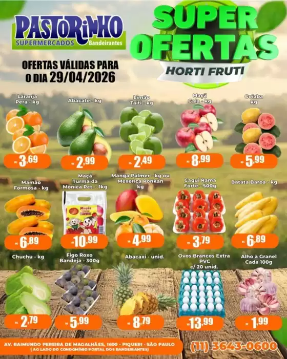 Catálogo Supermercado Pastorinho | Promoções especiais em andamento | 2026-04-29T00:00:00.000Z - 2026-04-29T00:00:00.000Z