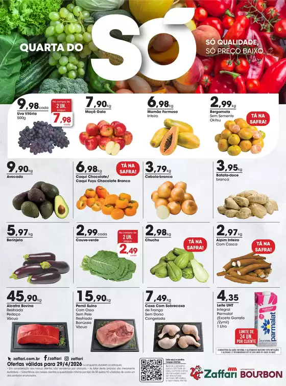 Catálogo Zaffari | Ofertas Quarta do Só | 2026-04-29T00:00:00.000Z - 2026-04-29T00:00:00.000Z