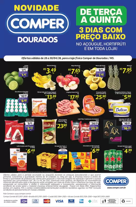 Catálogo Comper | Ofertas Dourados | 2026-04-28T00:00:00.000Z - 2026-04-30T00:00:00.000Z
