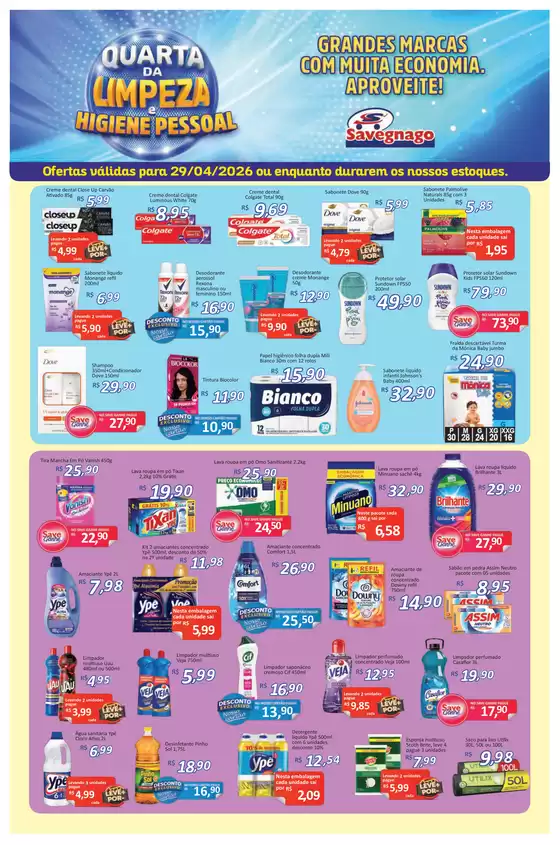 Catálogo Supermercado Savegnago | ofertas Savegnago Leme | 2026-04-29T00:00:00.000Z - 2026-04-29T00:00:00.000Z