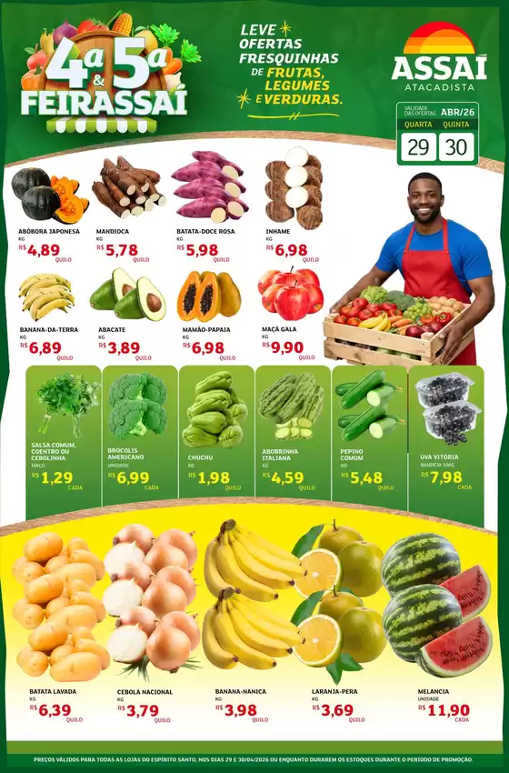 Catálogo Assaí Atacadista | Encarte Assaí Atacadista 46198 | 2026-04-29T00:00:00.000Z - 2026-04-30T00:00:00.000Z