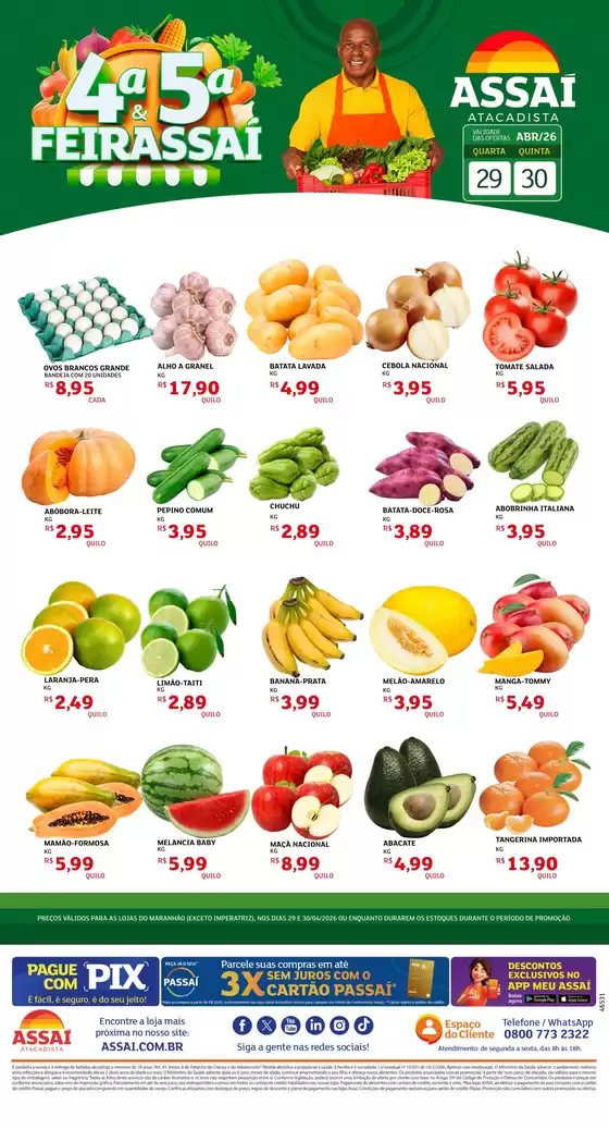 Catálogo Assaí Atacadista | Encarte Assaí Atacadista 46531-82 | 2026-04-29T00:00:00.000Z - 2026-04-30T00:00:00.000Z