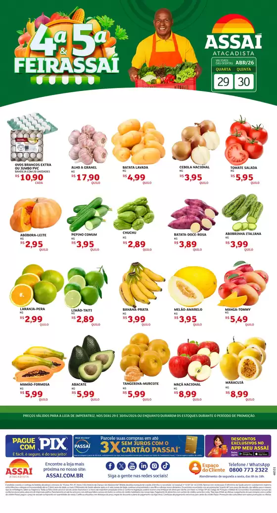 Catálogo Assaí Atacadista | Encarte Assaí Atacadista 46531-83 | 2026-04-29T00:00:00.000Z - 2026-04-30T00:00:00.000Z