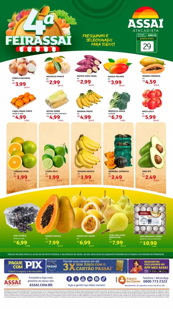 Catálogo Assaí Atacadista | Encarte Assaí Atacadista 46670-362 | 2026-04-29T00:00:00.000Z - 2026-04-29T00:00:00.000Z
