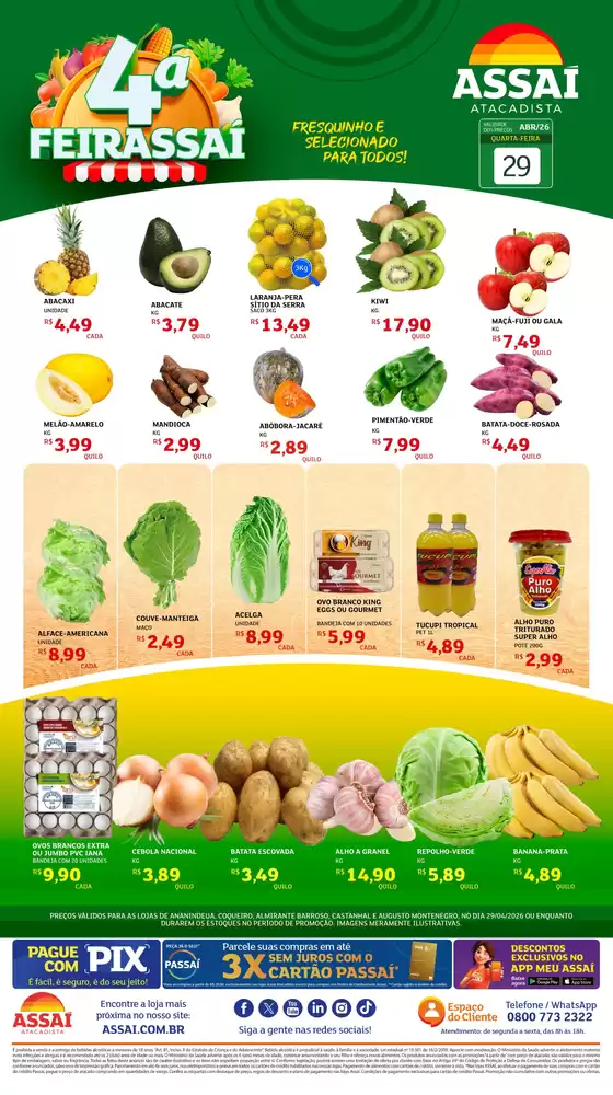 Catálogo Assaí Atacadista | Encarte Assaí Atacadista 45895-63 | 2026-04-29T00:00:00.000Z - 2026-04-29T00:00:00.000Z