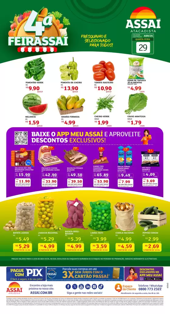 Catálogo Assaí Atacadista em Conselheiro Lafaiete | Encarte Assaí Atacadista 45543-73 | 2026-04-29T00:00:00.000Z - 2026-04-29T00:00:00.000Z
