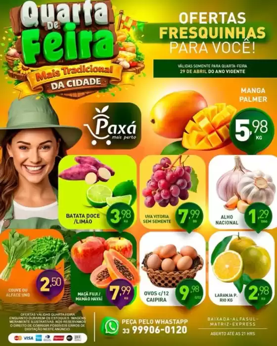 Catálogo Paxá Supermercados | Quarta da Feira | 2026-04-29T00:00:00.000Z - 2026-04-29T00:00:00.000Z