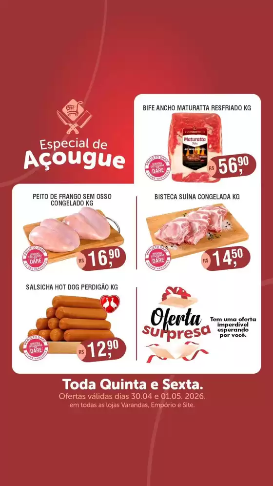 Catálogo Supermercados Varandas | Especial De Açougue | 2026-04-30T00:00:00.000Z - 2026-05-01T00:00:00.000Z