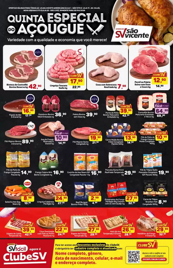 Catálogo Supermercados São Vicente | Melhores ofertas para todos os clientes | 2026-04-30T00:00:00.000Z - 2026-04-30T00:00:00.000Z