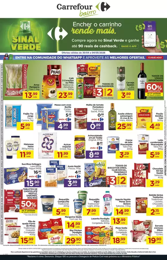 Catálogo Carrefour Bairro | Grandes descontos em produtos selecionados | 2026-04-30T00:00:00.000Z - 2026-05-04T00:00:00.000Z