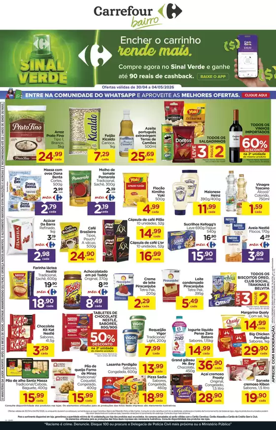 Catálogo Carrefour Bairro | Novas ofertas para descobrir | 2026-04-30T00:00:00.000Z - 2026-05-04T00:00:00.000Z