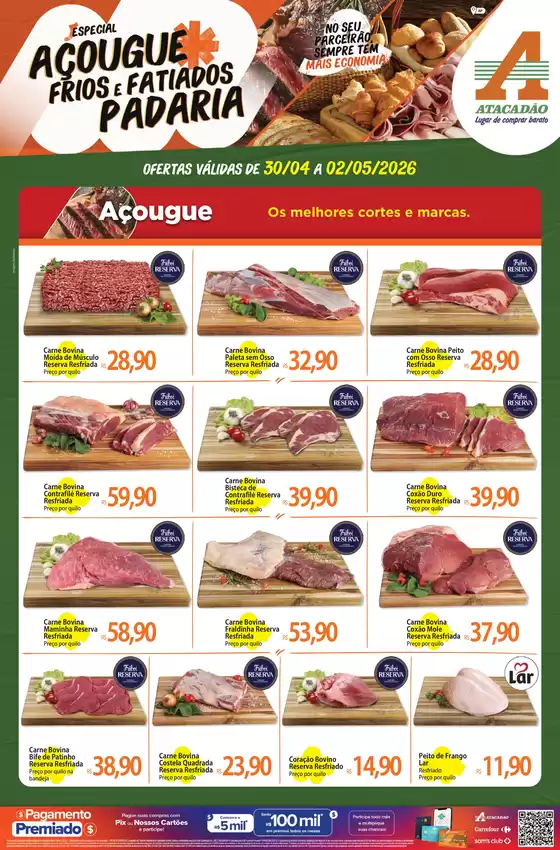 Catálogo Atacadão | Atacadão - Açougue / Padaria / Frios e Fatiados | 2026-04-30T00:00:00.000Z - 2026-05-02T00:00:00.000Z