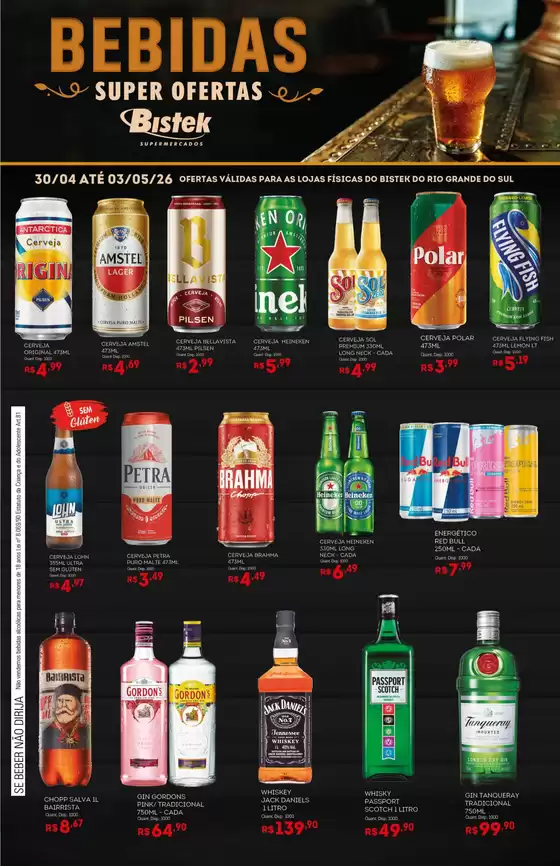 Catálogo Bistek Supermercados | Melhores ofertas para todos os clientes | 2026-04-30T00:00:00.000Z - 2026-05-03T00:00:00.000Z