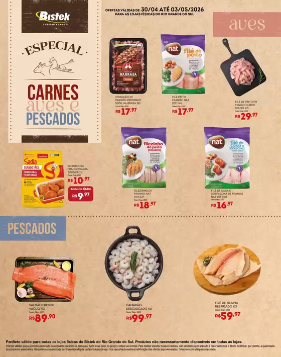Catálogo Bistek Supermercados | Melhores ofertas para compradores econômicos | 2026-04-30T00:00:00.000Z - 2026-05-03T00:00:00.000Z