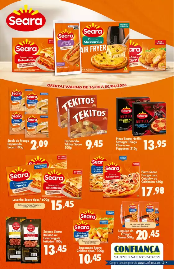 Catálogo Confiança Supermercados | Encarte Confiança Supermercados | 2026-04-16T00:00:00.000Z - 2026-04-30T00:00:00.000Z