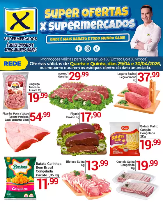 Catálogo X Supermercados | Ofertas exclusivas | 2026-04-29T00:00:00.000Z - 2026-04-30T00:00:00.000Z