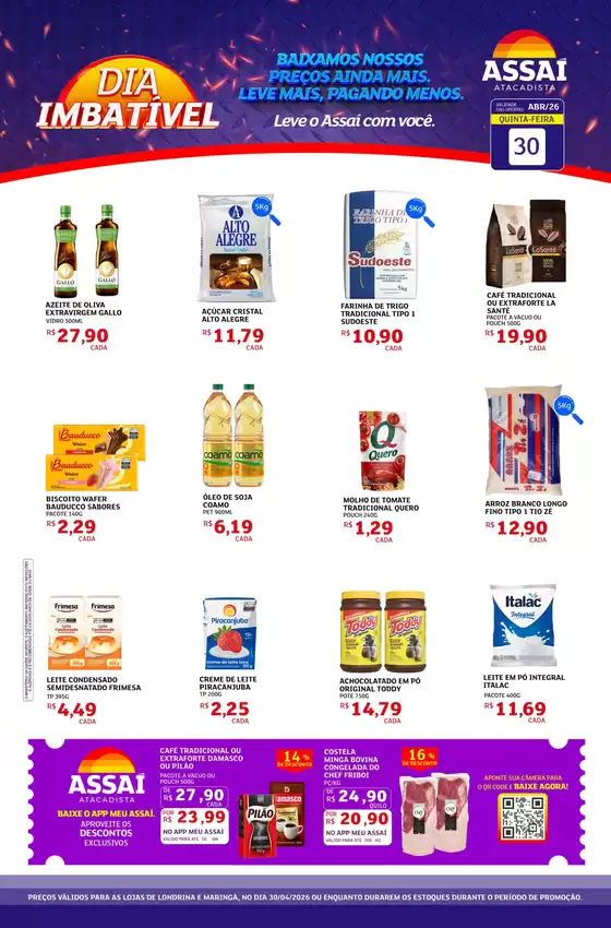 Catálogo Assaí Atacadista | Encarte Assaí Atacadista 45152-119 | 2026-04-30T00:00:00.000Z - 2026-04-30T00:00:00.000Z