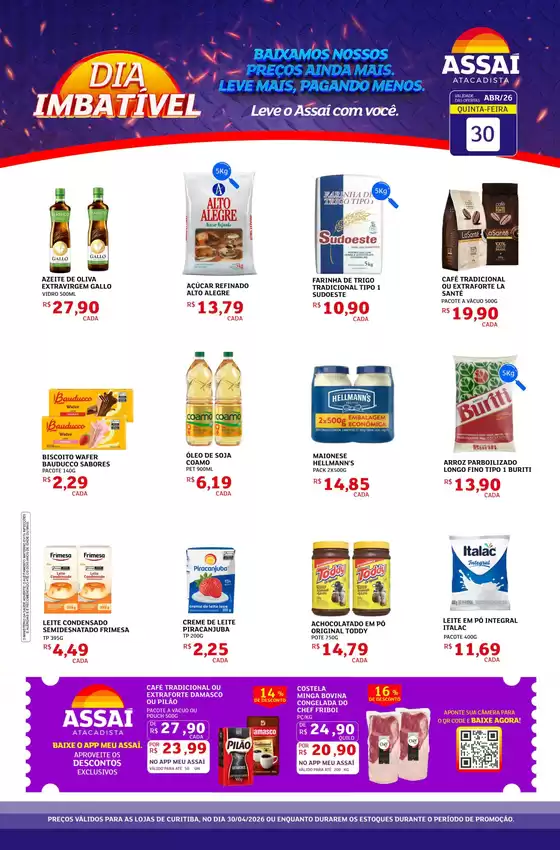 Catálogo Assaí Atacadista | Encarte Assaí Atacadista 45152-120 | 2026-04-30T00:00:00.000Z - 2026-04-30T00:00:00.000Z