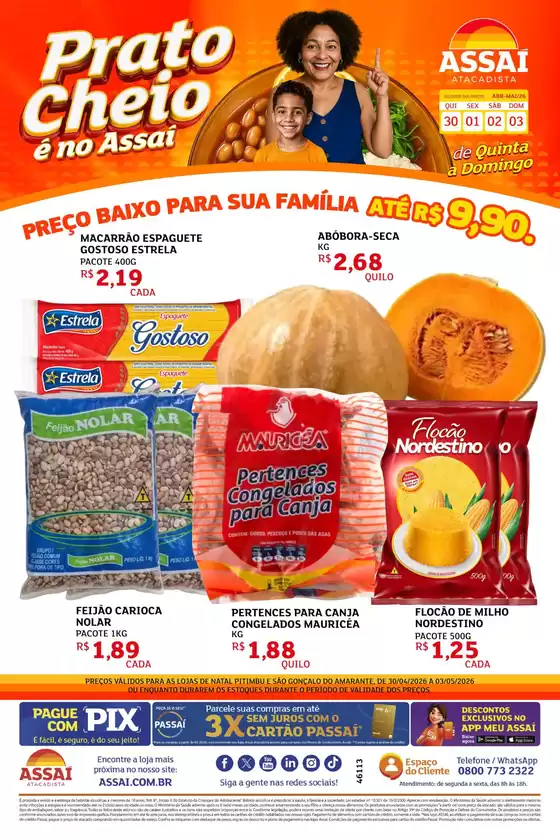 Catálogo Assaí Atacadista | Encarte Assaí Atacadista 46113-777 | 2026-04-30T00:00:00.000Z - 2026-05-03T00:00:00.000Z