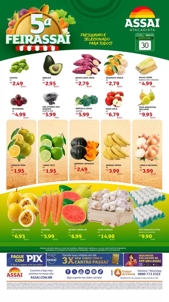 Catálogo Assaí Atacadista | Encarte Assaí Atacadista 46667-24 | 2026-04-30T00:00:00.000Z - 2026-04-30T00:00:00.000Z