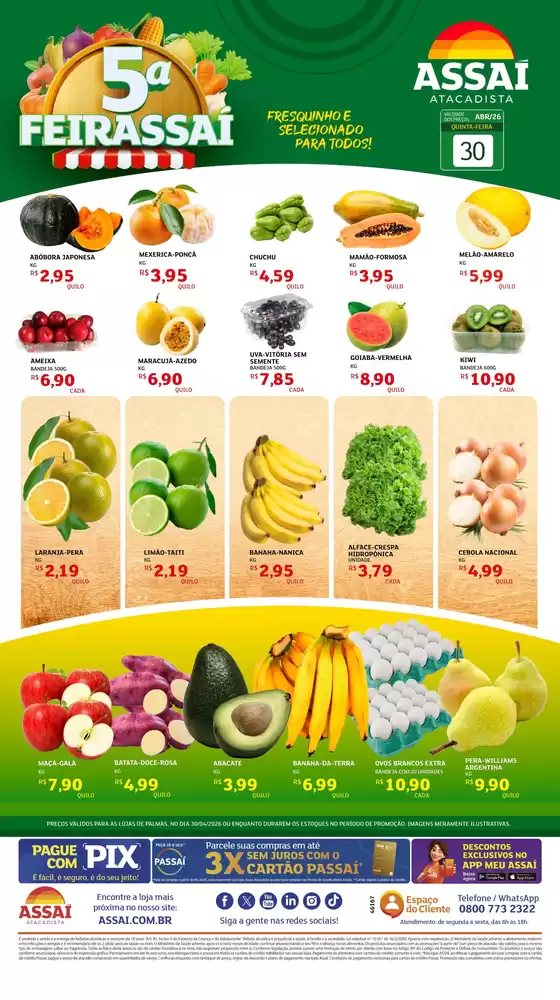Catálogo Assaí Atacadista | Encarte Assaí Atacadista 46666-115 | 2026-04-30T00:00:00.000Z - 2026-04-30T00:00:00.000Z