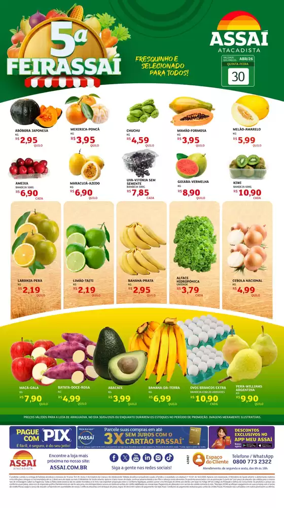 Catálogo Assaí Atacadista | Encarte Assaí Atacadista 46666-813 | 2026-04-30T00:00:00.000Z - 2026-04-30T00:00:00.000Z
