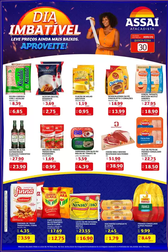 Catálogo Assaí Atacadista | Encarte Assaí Atacadista 46049-757 | 2026-04-30T00:00:00.000Z - 2026-04-30T00:00:00.000Z