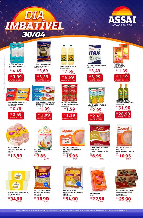 Catálogo Assaí Atacadista | Encarte Assaí Atacadista 46455-532 | 2026-04-30T00:00:00.000Z - 2026-04-30T00:00:00.000Z
