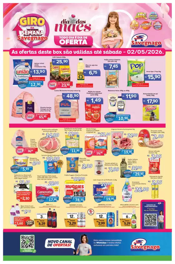 Catálogo Supermercado Savegnago | ofertas Savegnago Leme | 2026-04-30T00:00:00.000Z - 2026-05-02T00:00:00.000Z