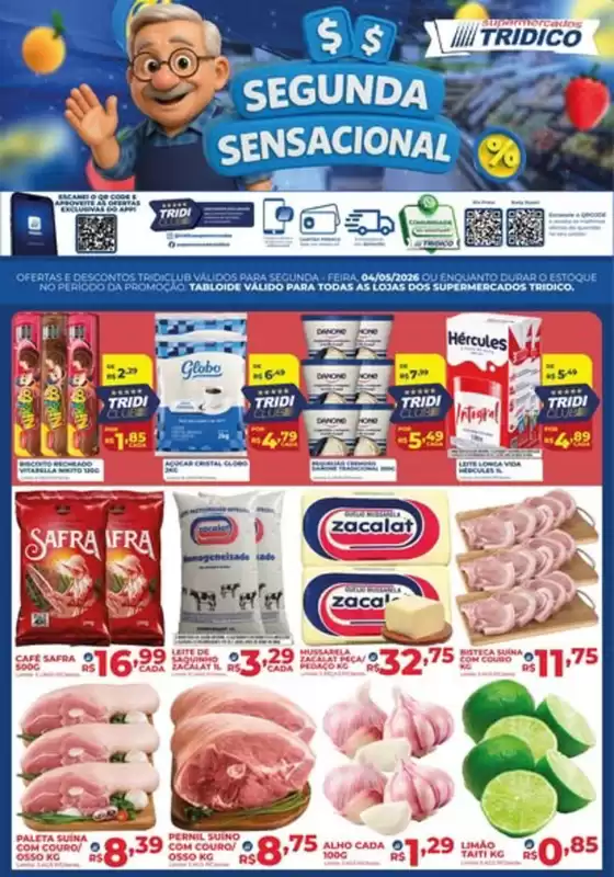 Catálogo Supermercados Tridico em Porangaba | Segunda Sensacional | 2026-05-04T00:00:00.000Z - 2026-05-04T00:00:00.000Z