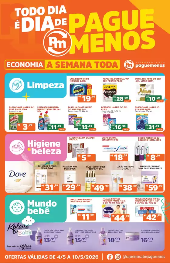 Catálogo Supermercados Pague Menos | Tabloide todo dia e dia de spm digital peBvC4Y | 2026-05-04T00:00:00.000Z - 2026-05-10T00:00:00.000Z