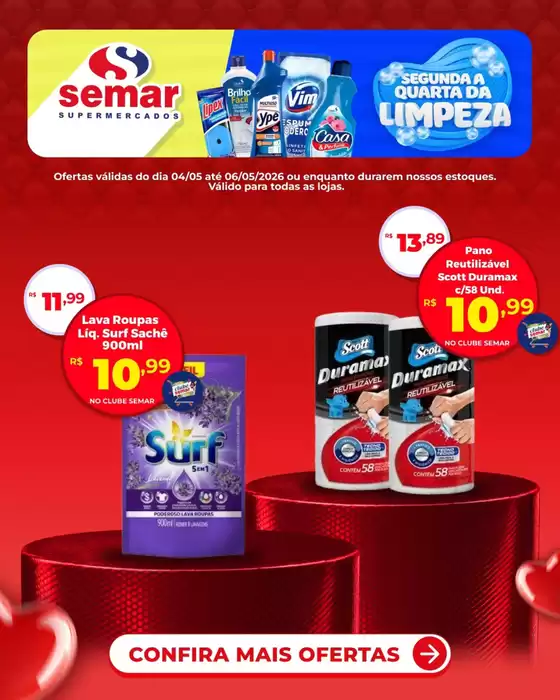 Catálogo Semar Supermercado | Ótima oferta para caçadores de pechinchas | 2026-05-04T00:00:00.000Z - 2026-05-06T00:00:00.000Z