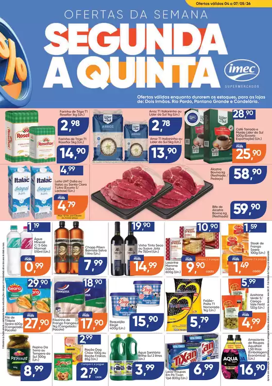 Catálogo Imec Supermercados | BAIXA 15247 IMEC Ofertas da Semana Cluster B 04 a 07 05 26 | 2026-05-04T00:00:00.000Z - 2026-05-07T00:00:00.000Z