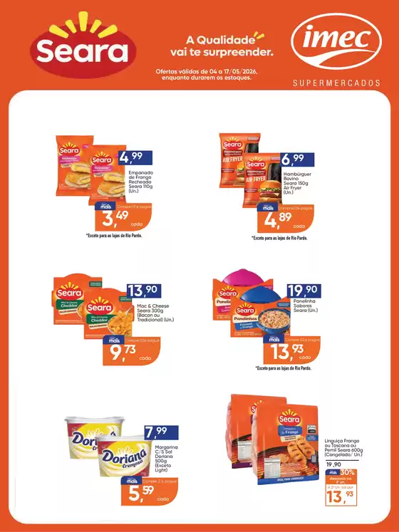 Catálogo Imec Supermercados | AF COOPERADO SEARA Em baixa | 2026-05-04T00:00:00.000Z - 2026-05-17T00:00:00.000Z
