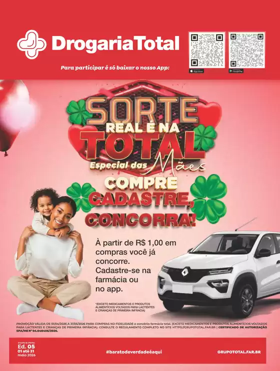 Catálogo Drogaria Total em Vespasiano | 001 004.Web Encarte MAIO Drogaria Total | 2026-04-01T00:00:00.000Z - 2026-05-31T00:00:00.000Z