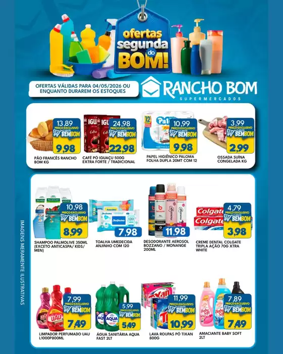 Catálogo Rancho Bom Supermercados | Descontos e promoções | 2026-05-04T00:00:00.000Z - 2026-05-04T00:00:00.000Z