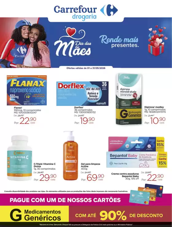 Catálogo Drogarias Carrefour em Campo Bom | DROGARIA | 2026-05-04T00:00:00.000Z - 2026-05-31T00:00:00.000Z