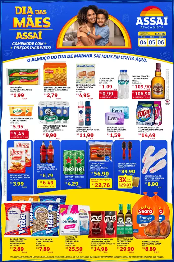 Catálogo Assaí Atacadista | Encarte Assaí Atacadista 46575-850 | 2026-05-04T00:00:00.000Z - 2026-05-06T00:00:00.000Z