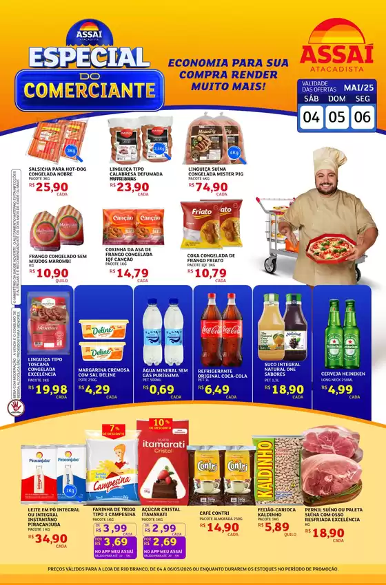 Catálogo Assaí Atacadista | Encarte Assaí Atacadista 46698-40 | 2026-05-04T00:00:00.000Z - 2026-05-06T00:00:00.000Z